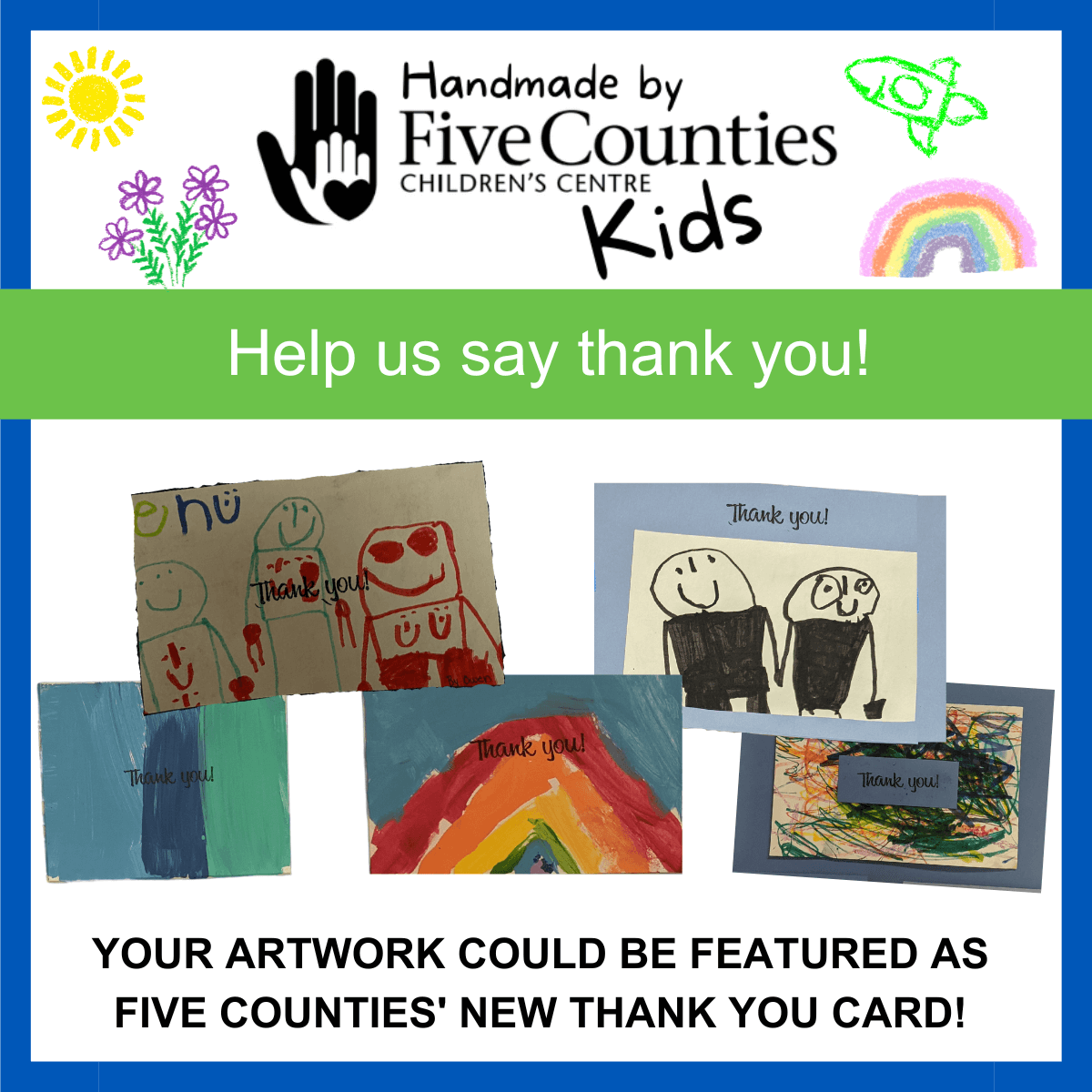 Thank You Card Colouring Contest